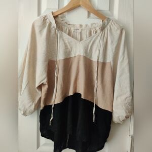 Umgee Beige Textured Top